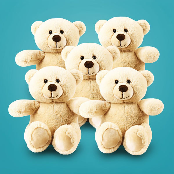 5PCS 8'' Teddy Bear Plush Set | Soft Baby & Toddler Gifts | Toylvia