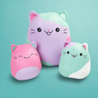 3PCS New Cat Pillow Plush Set | Cute Cartoon Stuffed Animals | Toylvia