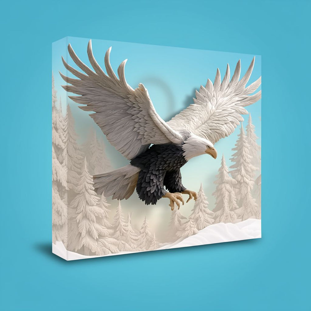 3D Carved Eagle Jigsaw Puzzle 1000 Pieces - Realistic Relief Art