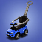 2-in-1 Toddler Push Car & Stroller | Blue Ride-On with Music | ToyIvia
