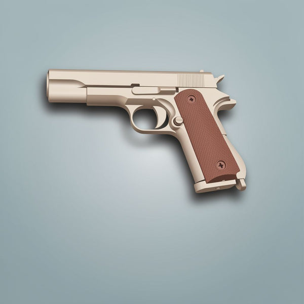 1:3 Scale M1911 Colt Pistol Keychain - Shell Ejectable Alloy Model