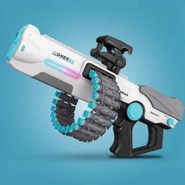 2026 Swift Flame Electric Soft Bullet Gun | 30-Round Chain Fed Blaster | ToyIvia