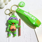 Teenage Mutant Ninja Turtles Character Keychain – 6.3cm PVC Figure Keyring