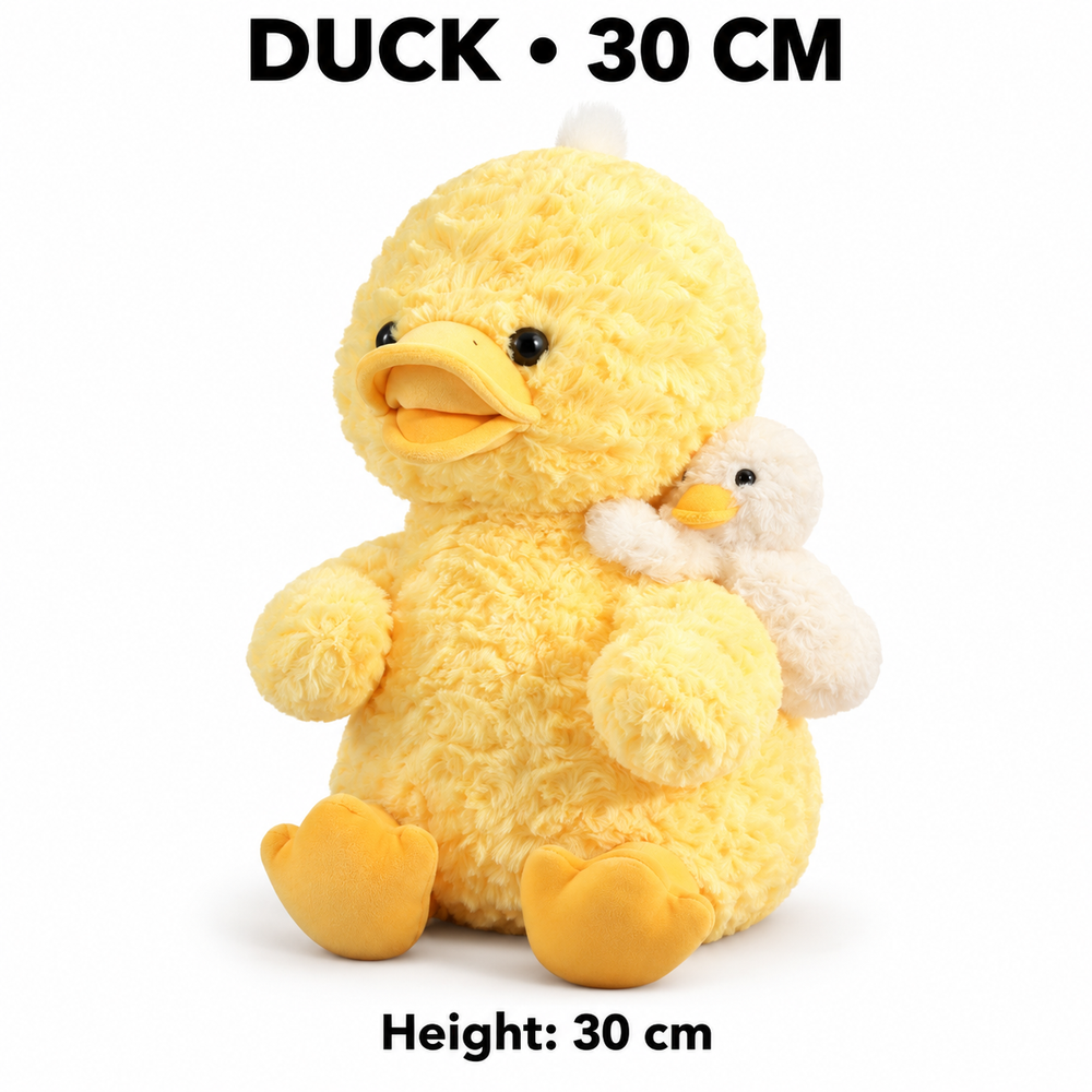 Animal plush toy, Duck / 30cm size studio image