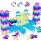 60-Piece Squishy Jelly Building Blocks Sensory Toy Set