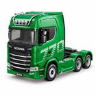 Green HUINA 1/18 19CH RC Truck three-quarter left studio image