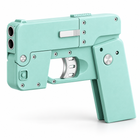 Green IC380 folding phone toy gun left three-quarter studio image