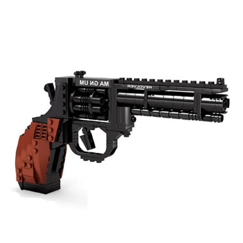 Toylvia™ 300pcs Revolver Building Block Set – DIY Pistol Model Toy Gun Brick Kit - Toylvia™