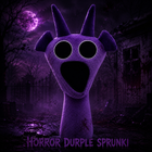 Horror Durple Sprunki Plush – Purple Monster Stuffed Animal 20cm