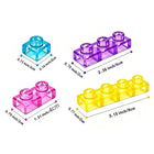 60-Piece Squishy Jelly Building Blocks Sensory Toy Set