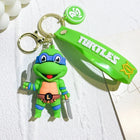 Teenage Mutant Ninja Turtles Character Keychain – 6.3cm PVC Figure Keyring