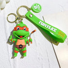 Teenage Mutant Ninja Turtles Character Keychain – 6.3cm PVC Figure Keyring