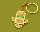 Minecraft Totem of Undying Metal Keychain – Game Inspired Gold Pendant