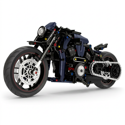 1:8 Night Racer Motorbike Building Blocks Set - 562pcs MOC Motorcycle