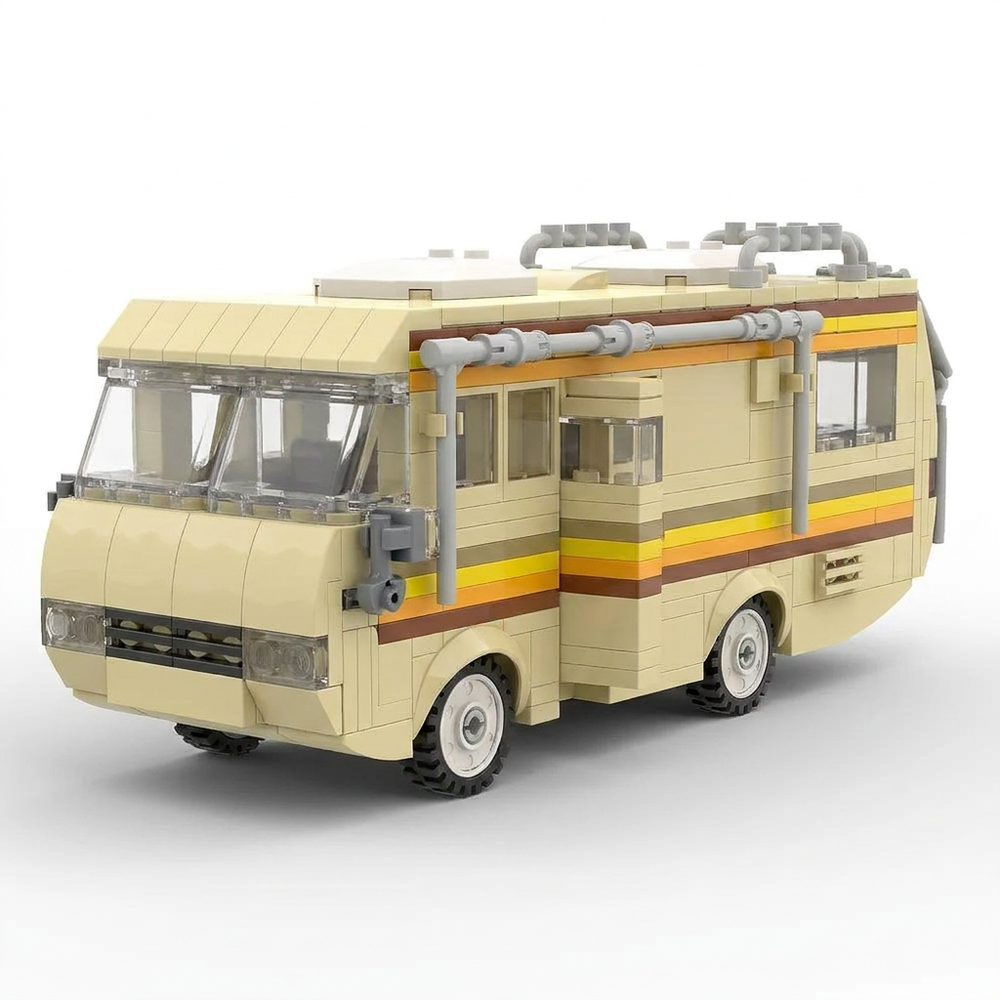 Breaking Bad RV Building Blocks Kit – 360PCS MOC Cooking Lab Camper Van Model for Adults & Collectors