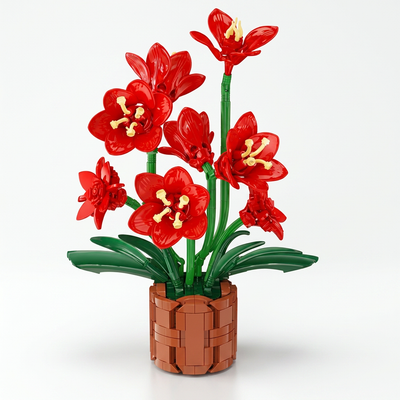 Amaryllis Flowers Bonsai Building Set | 503PCS Botanical Model | ToyIvia
