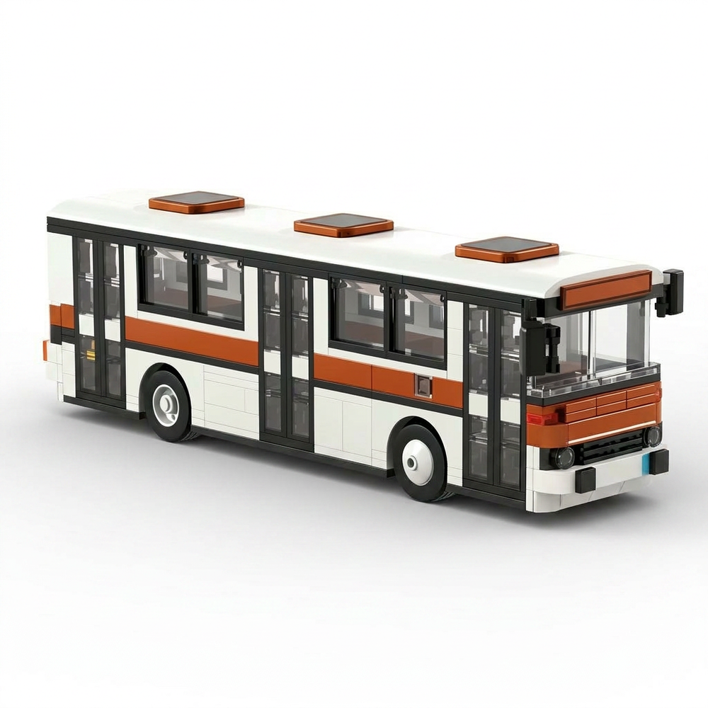 558PCS Retro City Bus Building Blocks - Vintage Urban Bus DIY Model | Toylvia™