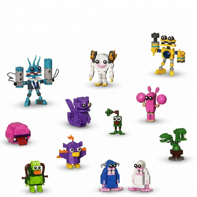 637pcs 12-in-1 Singing Monster Building Set | Wubbox Action Figures | Toylvia