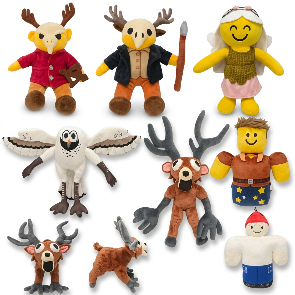 99 Nights In The Forest™ Deer Plush Toy - Soft Stuffed Animal | Christmas & Birthday Gift