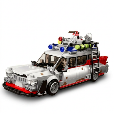 Ghost Car Model Building Blocks - Busters Movie Creative Vehicle