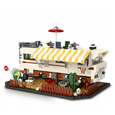 Apocalypse Survival RV Building Set - Post-Apocalyptic Van (1054 Pcs)