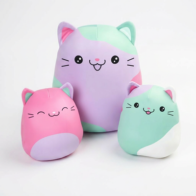 3PCS New Cat Pillow Plush Set | Cute Cartoon Stuffed Animals | Toylvia
