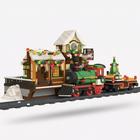 1362PCS Christmas Train Building Blocks Winter Railway Station Set