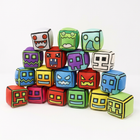 Geometry Dash Cube Plush | Square Game Pendant & Pillow | Toylvia