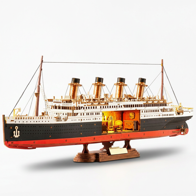 1912 Eternal Atlantic Voyager 3D Wooden Puzzle | 433PCS Model Kit | ToyIvia