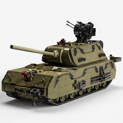 3339PCS Military Heavy Tank Panzer VIII Maus Building Blocks - Army Model Kit