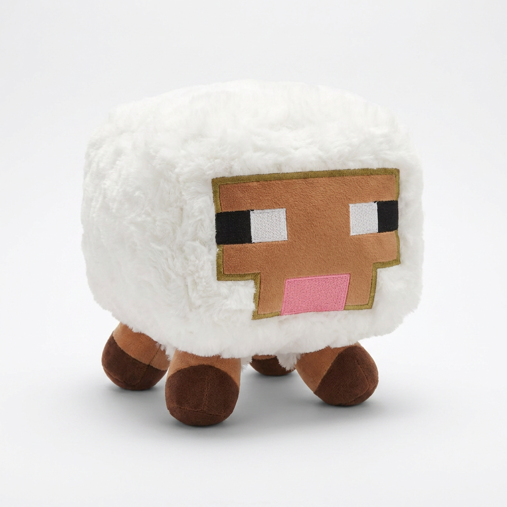 16cm White Sheep Plush Toy | Soft Stuffed Baby Lamb | Toylvia