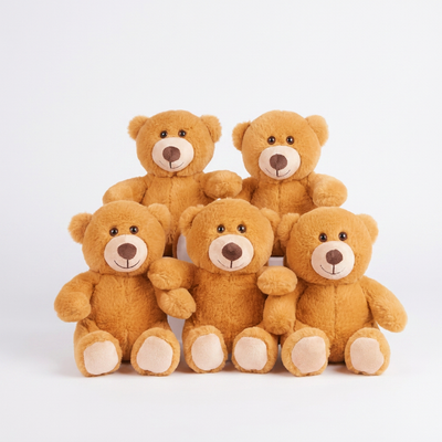 5-Pack 8'' Teddy Bear Plush Set | Soft Baby & Toddler Gifts | Toylvia