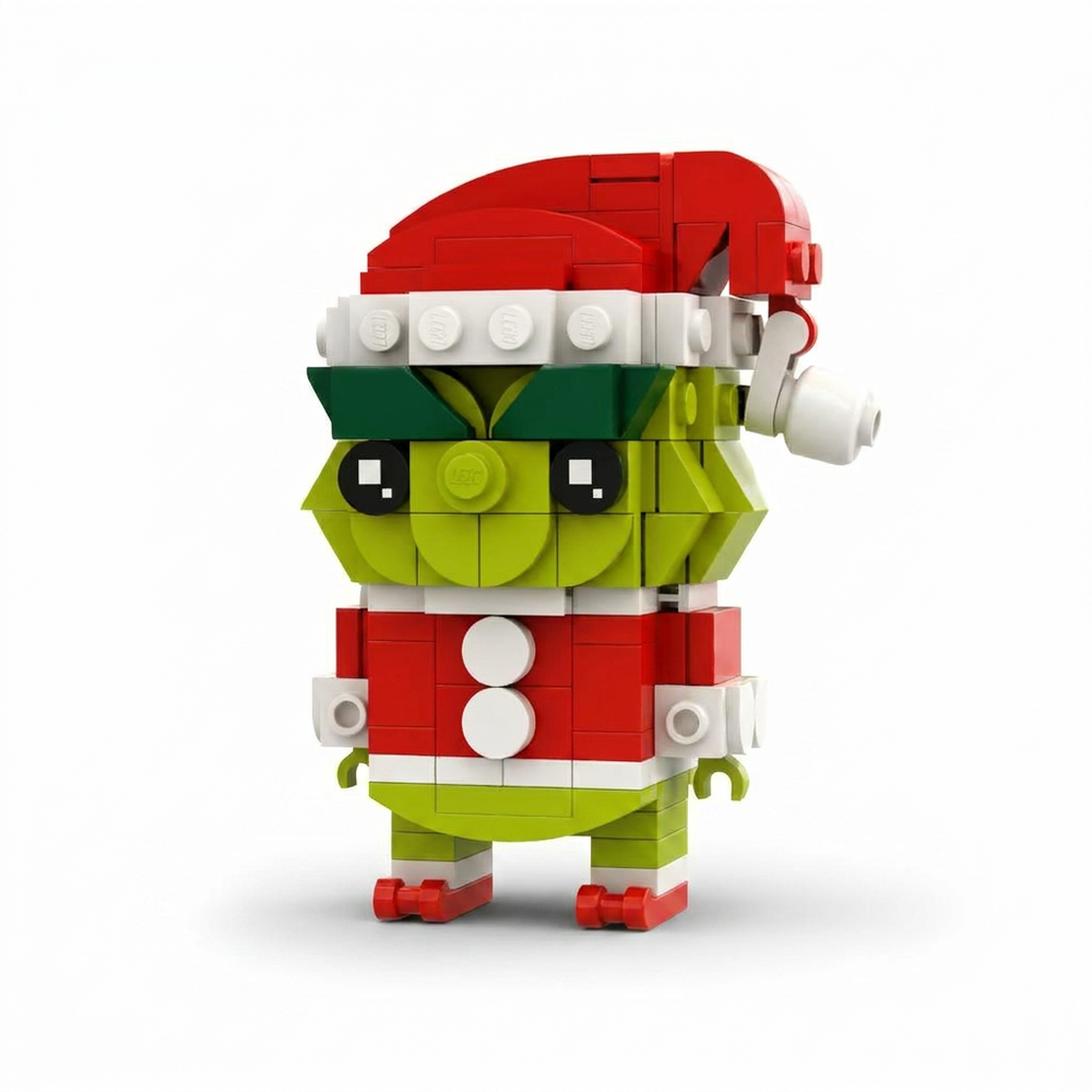 Christmas Green Monster MOC Building Blocks Set (184 PCS) - DIY Creative Model Gift | Toylvia™