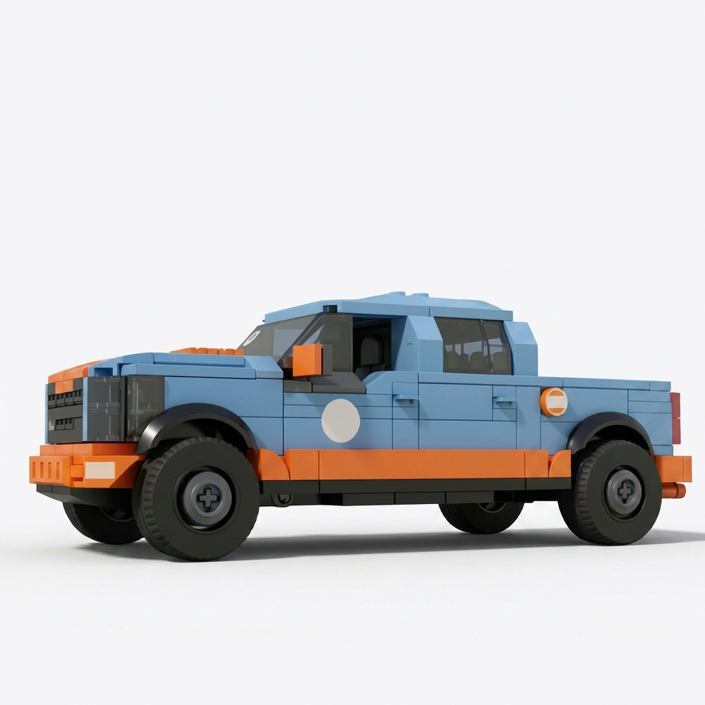 457PCS Pickup Truck Building Blocks with Travel Trailer - Toylvia™