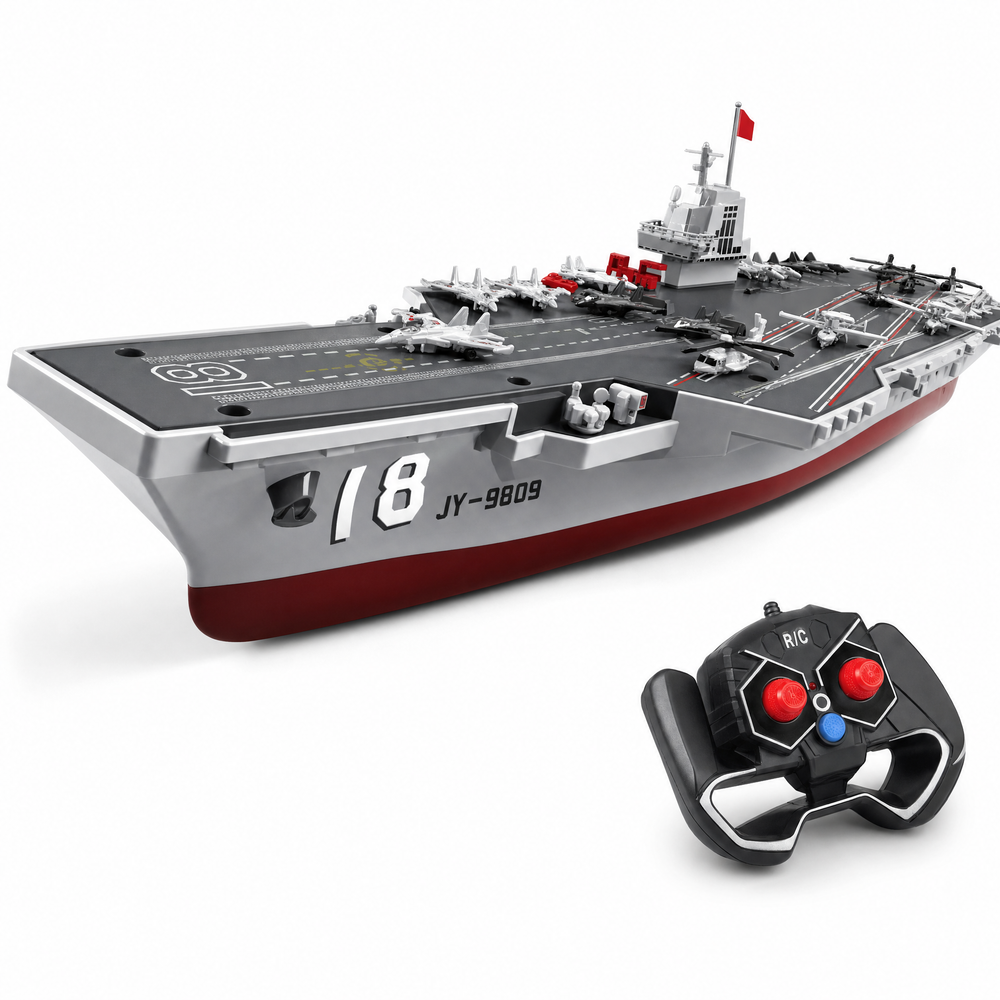 JJRC 1:800 Fujian Naval Carrier RC Ship - Modular Water-Activated Model
