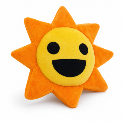 Mr. Sun Sprunki Plush Toy — Yellow Stuffed Animal 20cm
