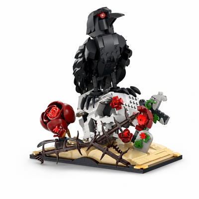 Raven & Skull Building Blocks Set | 758PCS Dark Aesthetic Model | Toylvia