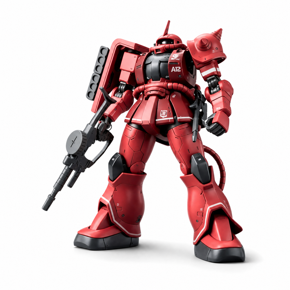 HG 1/144 Red Comet Zaku Assembly Model Kit - Anime Mecha Figure | Toylvia™