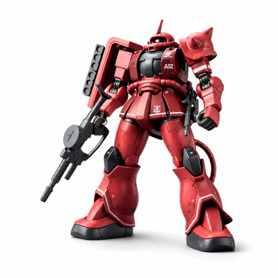 HG 1/144 Red Comet Zaku Assembly Model Kit - Anime Mecha Figure | Toylvia™