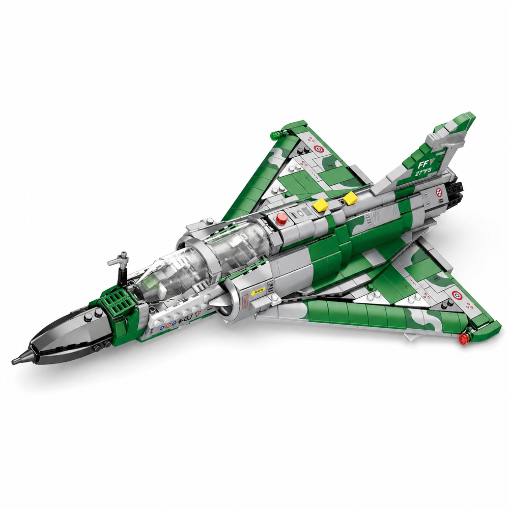 Mirage 2000 Fighter Jet Building Set | 1012PCS Military Plane | ToyIvia