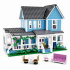 Lorelai Girls Movie House Building Set - 1107Pcs Blue Palace Model