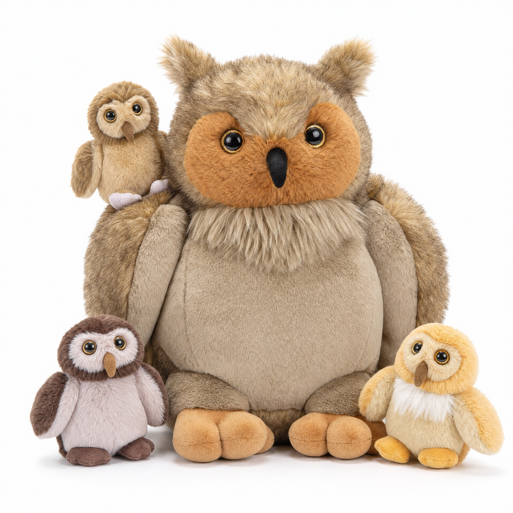 Tezituor 4-in-1 Owl Stuffed Animal Set - 20