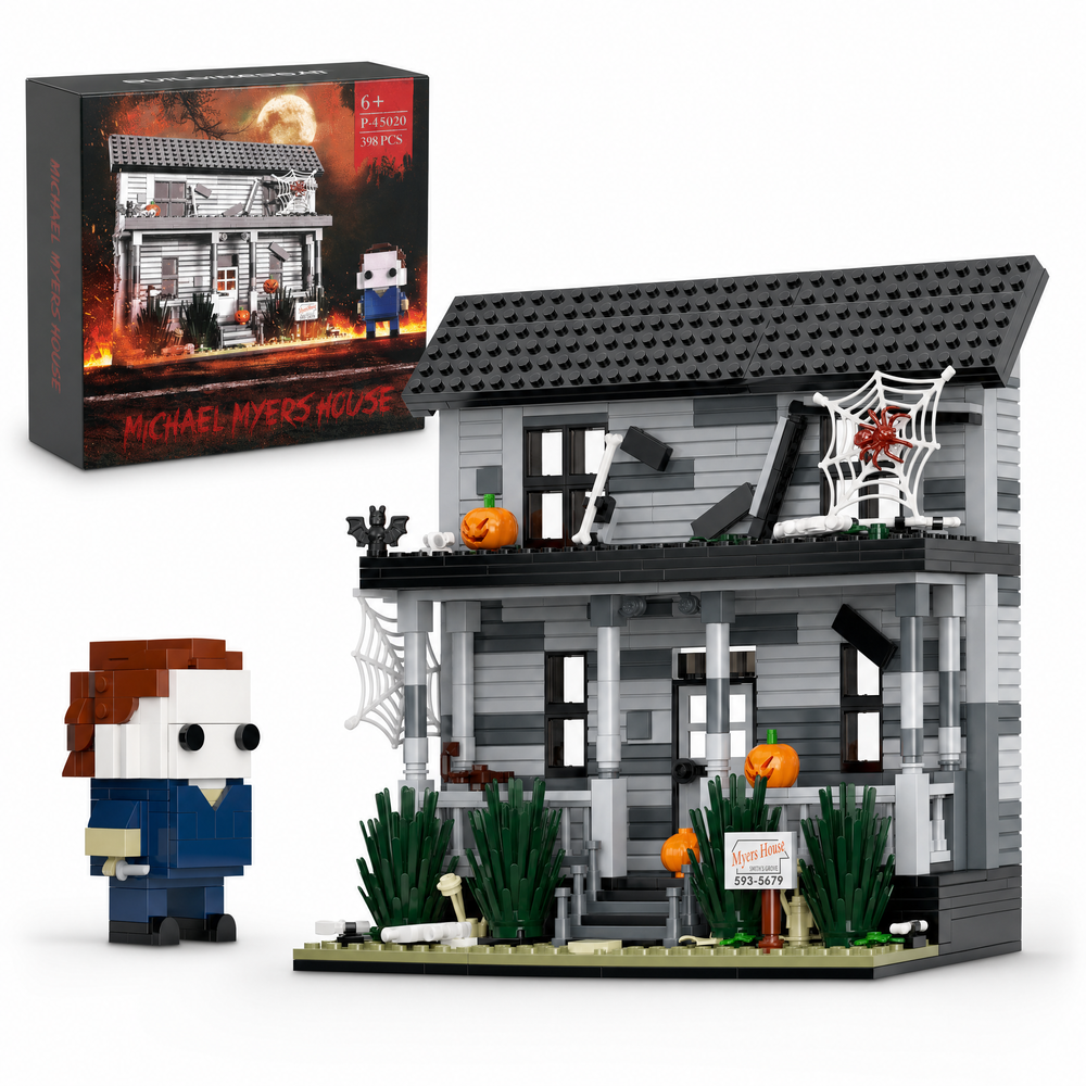 Michael Myers Horror House Building Set | 586PCS Scary Movie Model | Toylvia