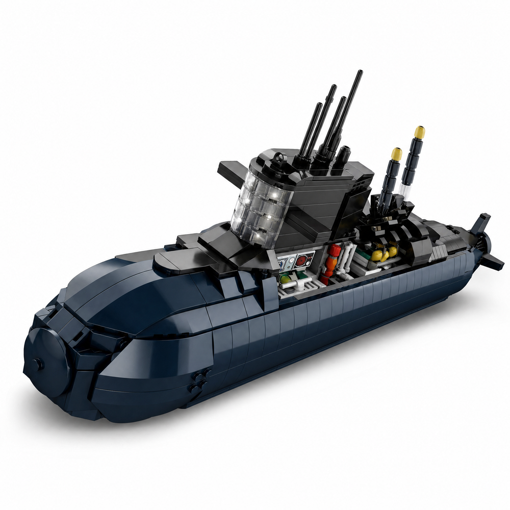 Strategic Nuclear Submarine Building Set | 1498PCS Military Navy | ToyIvia