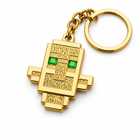 Minecraft Totem of Undying Metal Keychain – Game Inspired Gold Pendant