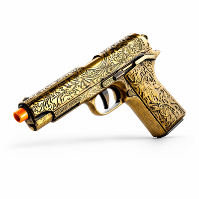 Engraved M1911 Toy Gun | Upgraded Continuous Fire Pistol | Toylvia