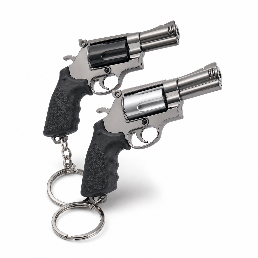 Mini M500 Revolver Metal Keychain Collectible - Detachable Alloy | Toylvia™