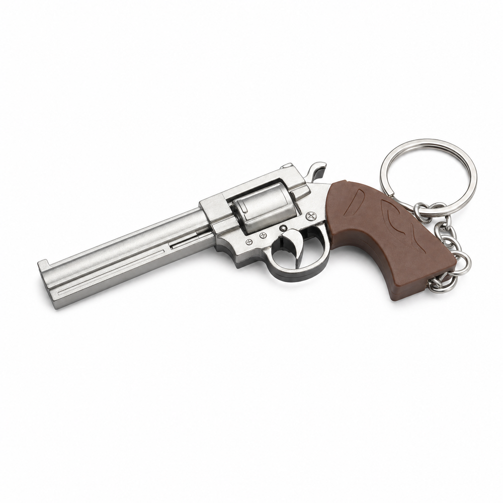 The Pocket Maverick: Mini Metal Revolver 1:3 Scale Replica & Keychain
