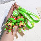 Teenage Mutant Ninja Turtles Character Keychain – 6.3cm PVC Figure Keyring