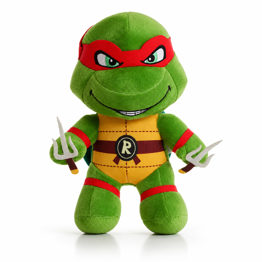 Raphael Ninja Turtle Plush Toy – 25cm Soft Stuffed Character Doll